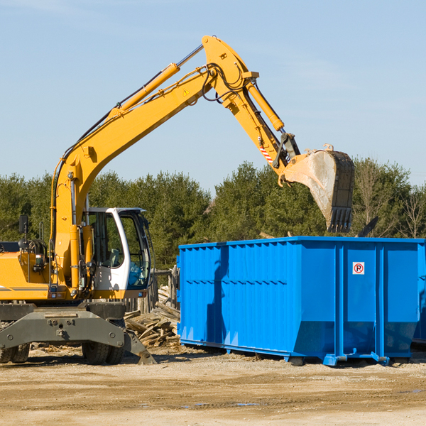 are there any restrictions on where a residential dumpster can be placed in Waterford California